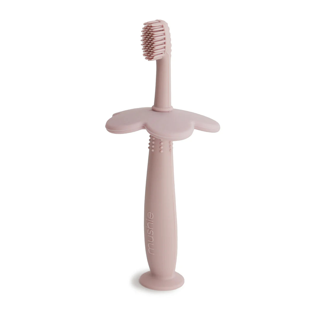 Flower Silicone Training Toothbrush - Blush