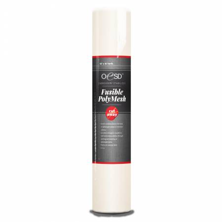 Polymesh Fusible CutAway White 15in x 10yd - HBF15-15