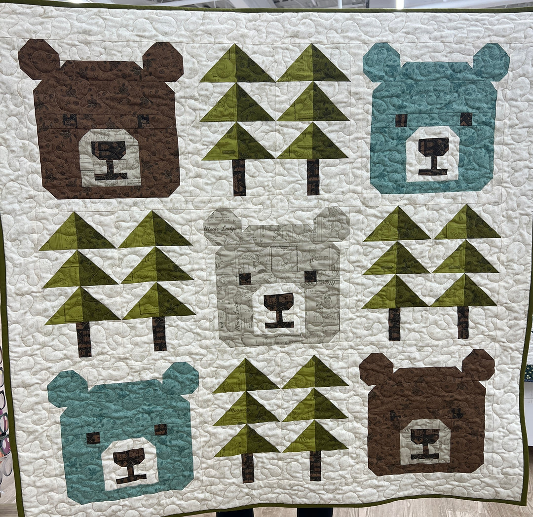 Big Bear Forest Baby Quilt Kit