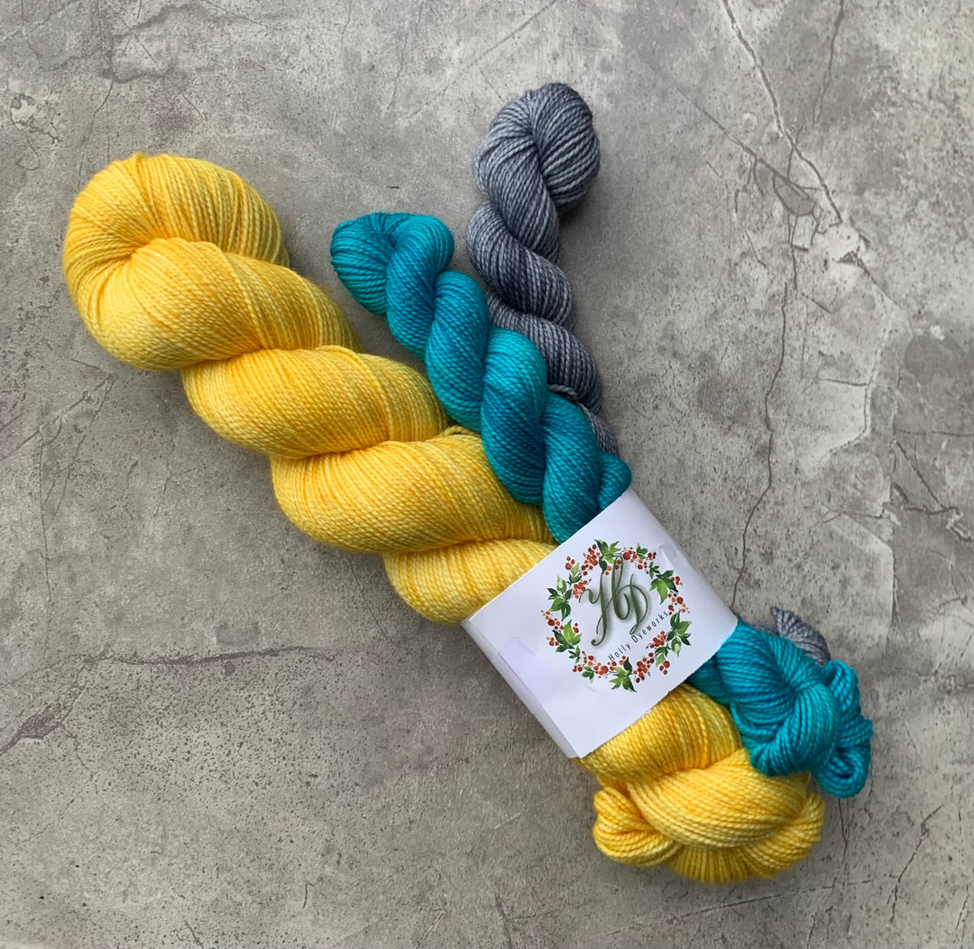 Road of Yellow Brick Sock Set - Pine Twist