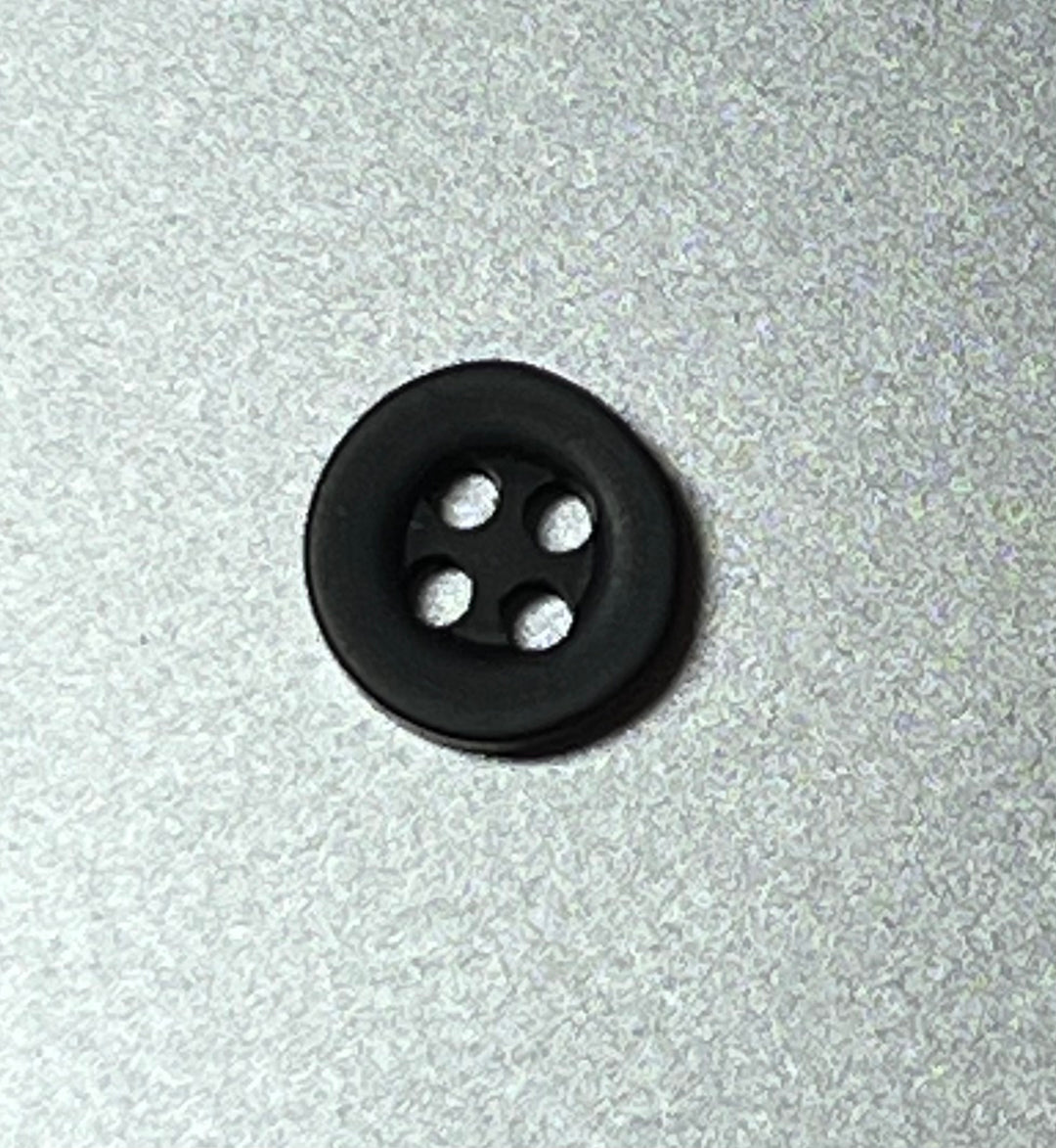 3/8" Button - Black