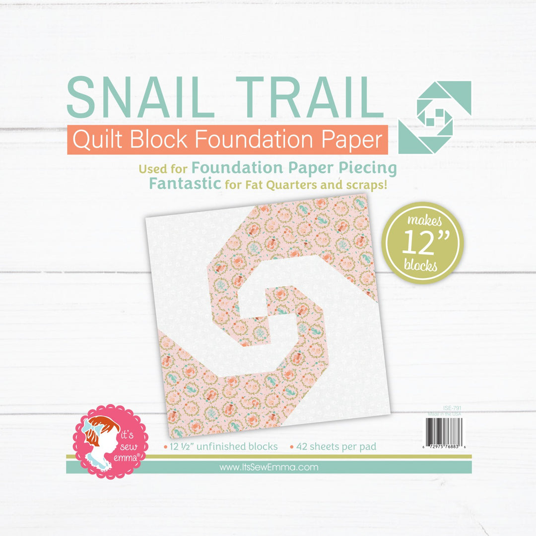 Snail Trail 12in Block Foundation Paper Pad - ISE-791