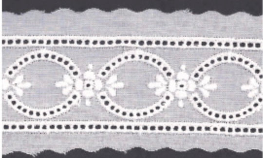 Swiss Edging - White - 100023