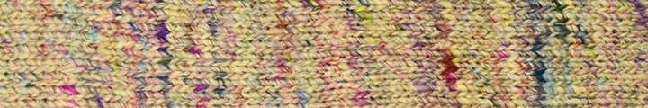 yellow yarn and multi colored accents