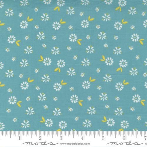 Seashore Drive Teal Small Flowers - 37622 18