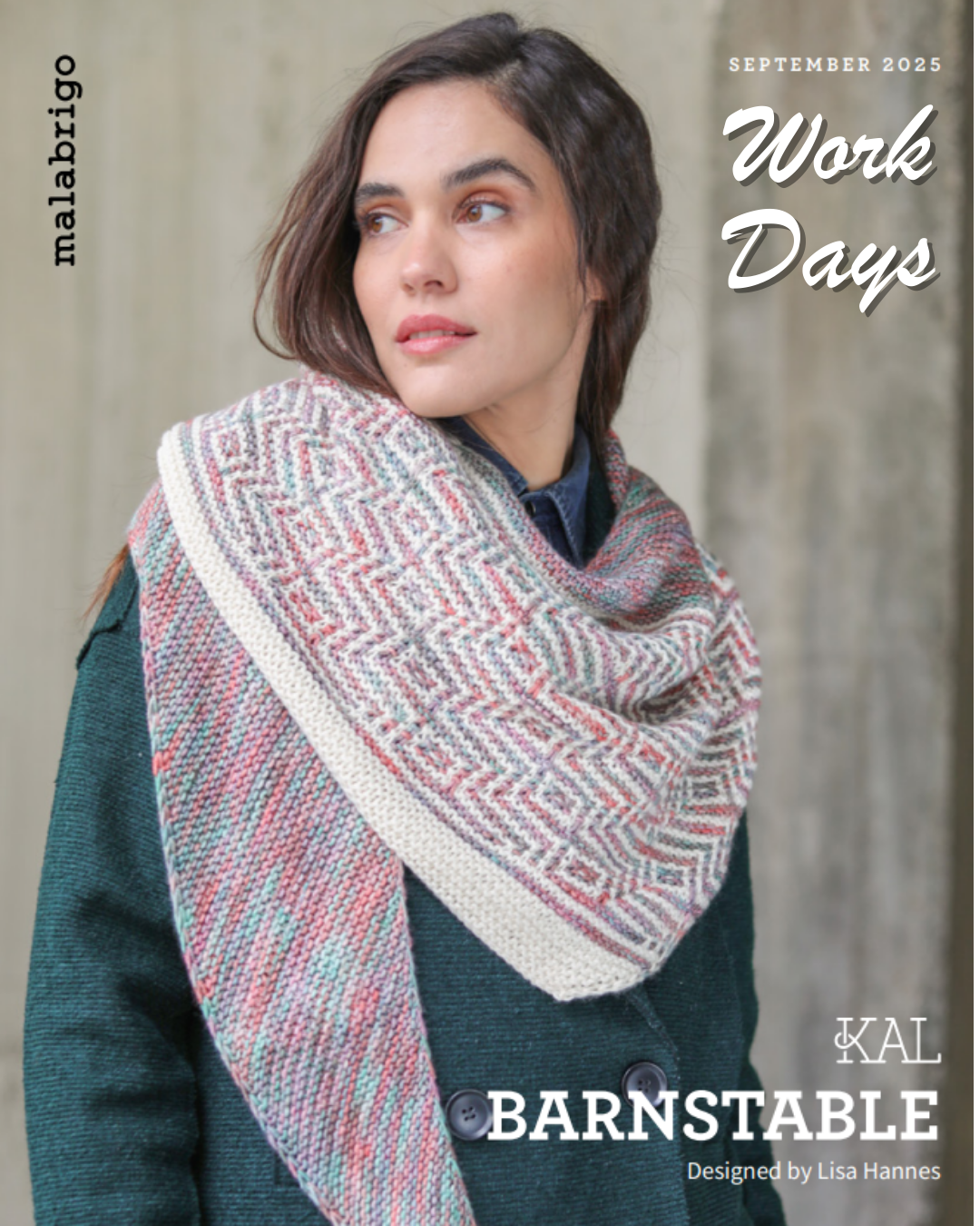 Malabrigo Barnstable Shawl Knit-a-Long Work Days