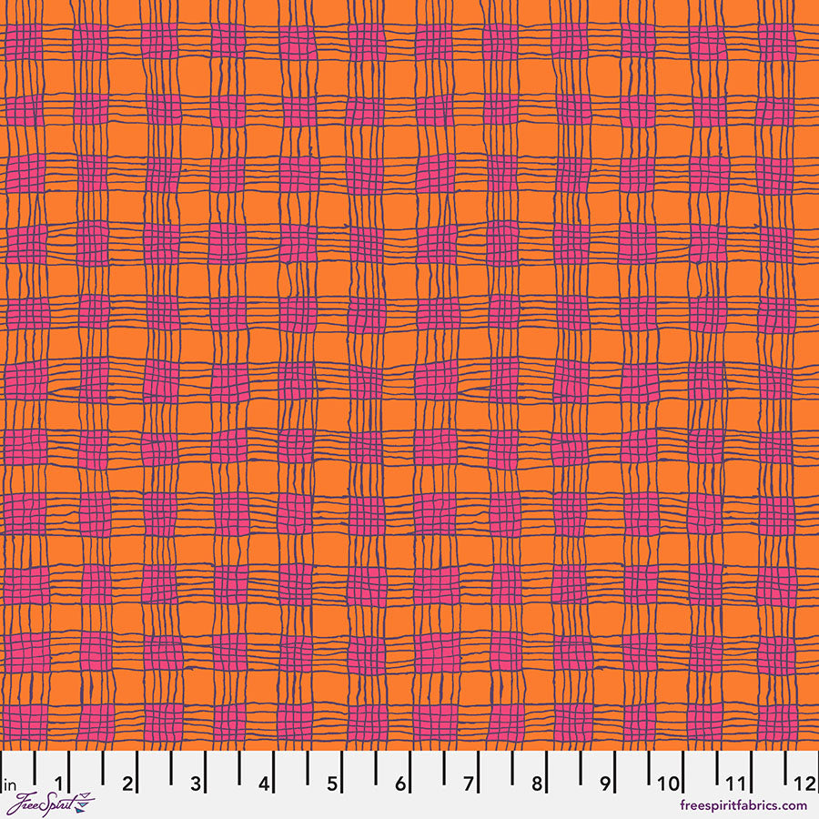 Gingham - Coral - PWBM089.CORAL