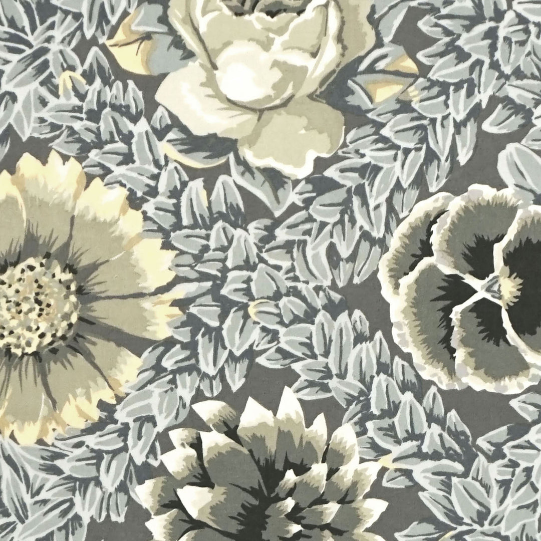 Vintage - Flower Lattice -Grey - PWGP011.Grey