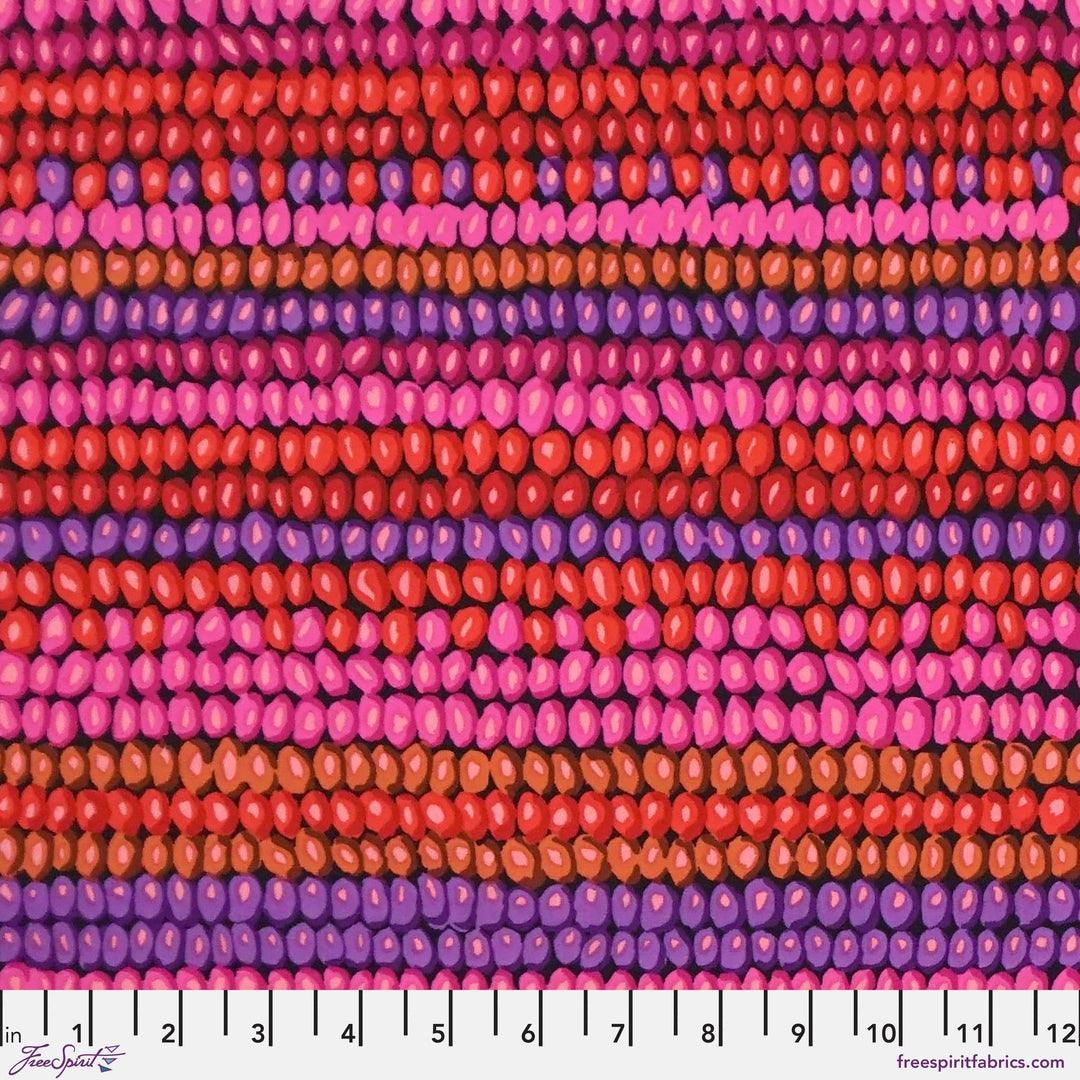 Vintage - Bead Stripe - Magenta - PWGP050.Magenta