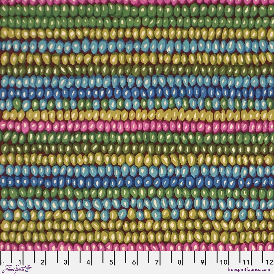 Vintage - Bead Stripe - Moss - PWGP050.Moss