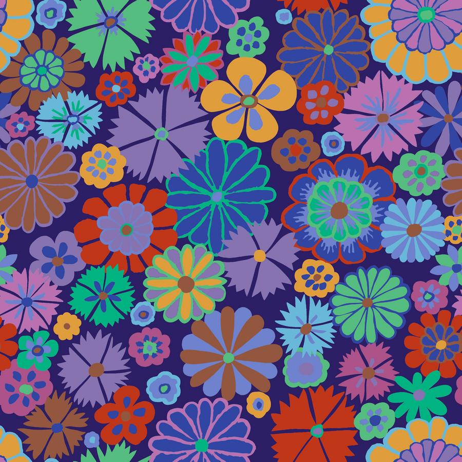 Folk Flower - Purple - PWGP204.PURPLE