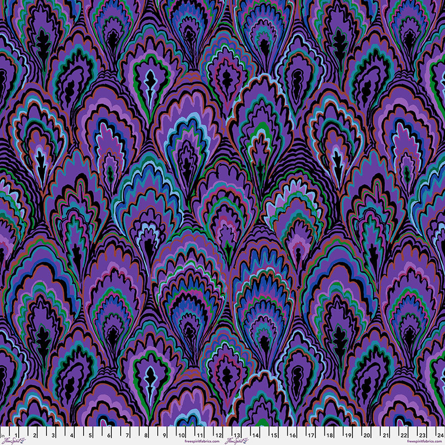 Marble Scallops - Purple - PWGP207.PURPLE