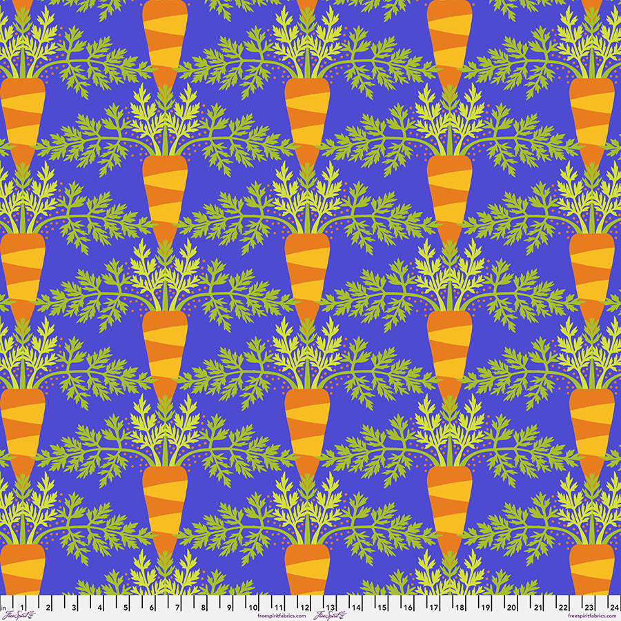 Pre-Order - Vegetable Patch - Carrot Blue - PWJS181.BLUE
