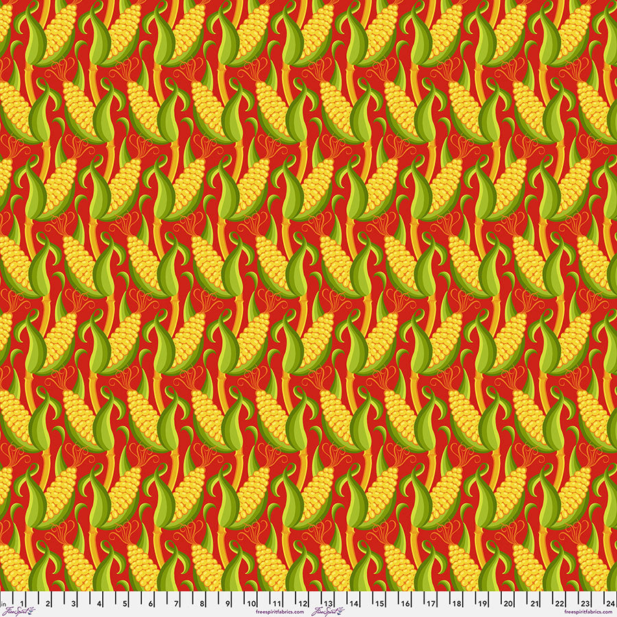 Pre-Order - Vegetable Patch - Corn Red - PWJS184.RED