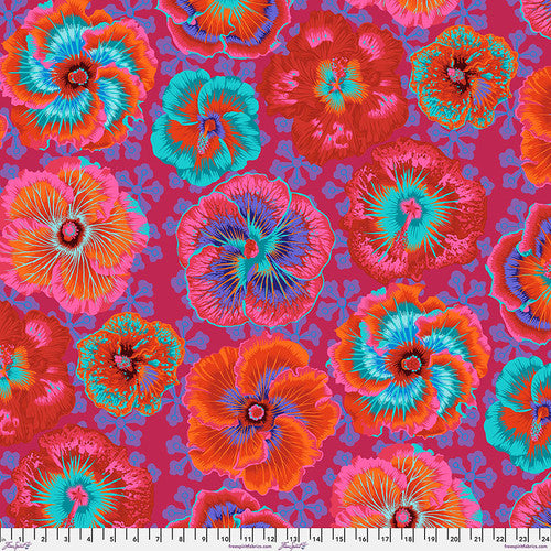 Floating Hibiscus - Red - PWPJ122.RED
