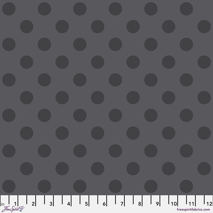 dark gray background with darker gray large dots