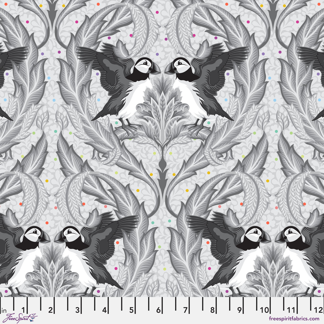 Pre-Order Graywork - Huffin and Puffin in Whisper - PWTP260.WHISPER
