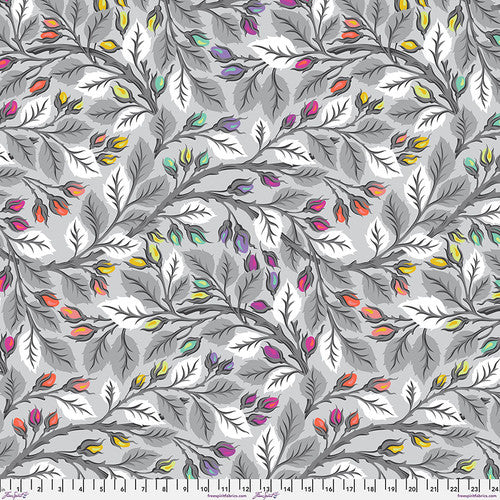 Pre-Order Graywork - Best Buds in Fog - 108" Wideback Fabric - QBTP019.FOG-HY
