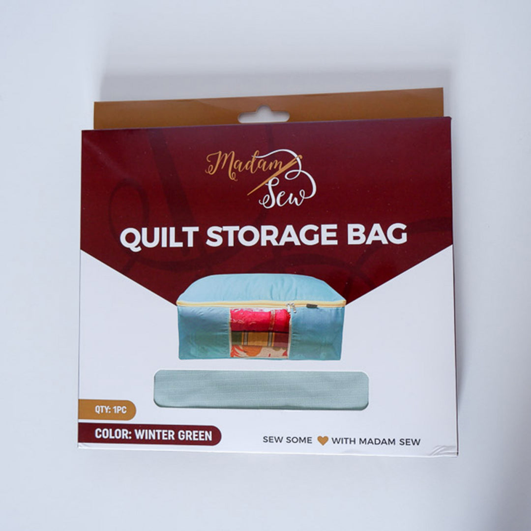 Winter Green Quilt Storage Bag - QSB-WNTR - Madam Sew