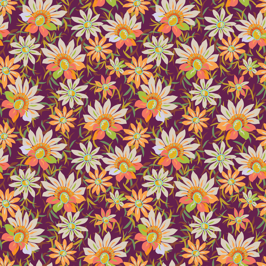Trade Winds - Treasure Flower Burgundy - 90864-28