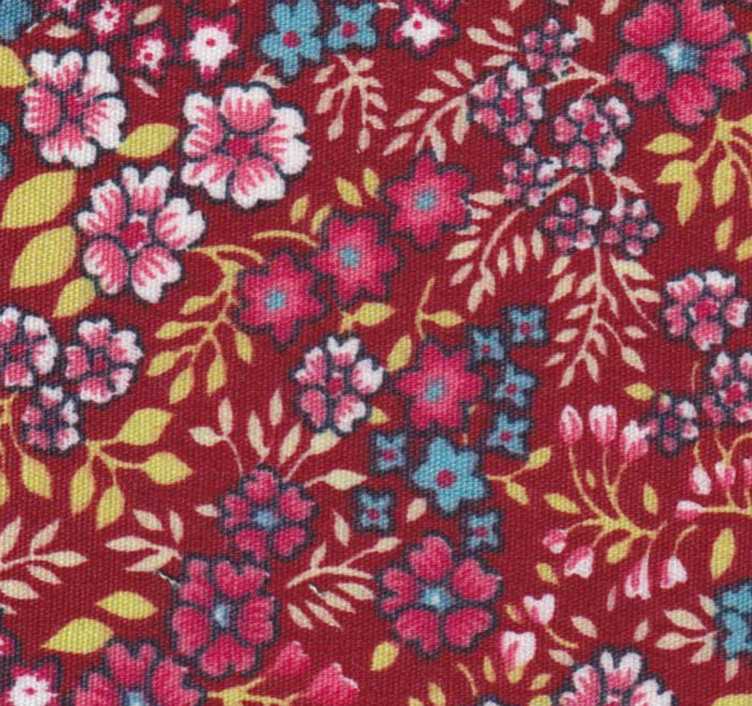 Red, Pink, and Blue Floral - #2322