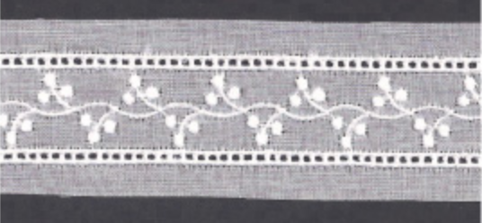Swiss Insertion Trim - White - 63094