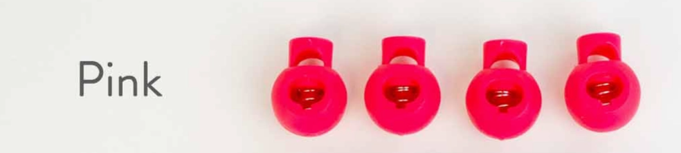Cable Locks - Large Circular Needle Cord Stops - Pink