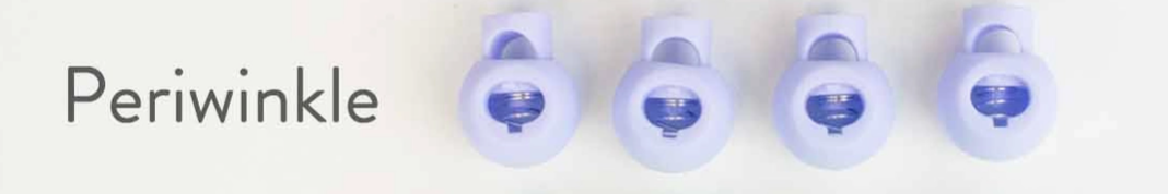 Cable Locks - Large Circular Needle Cord Stops - Periwinkle