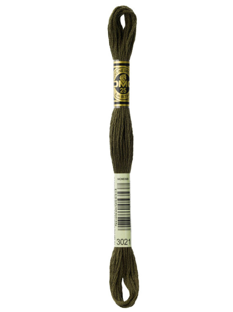 dmc embroidery floss color 3021