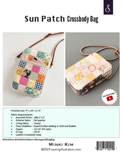 Sun Patch Crossbody Bag Pattern - Minki Kim
