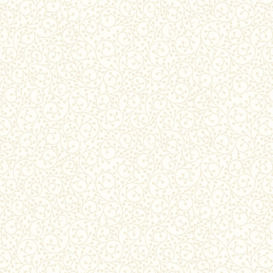 Cream fabric with cream vines