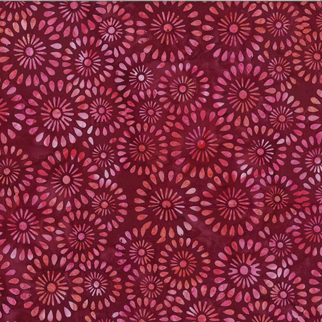Burgundy Bali Batiks - V2538H-38