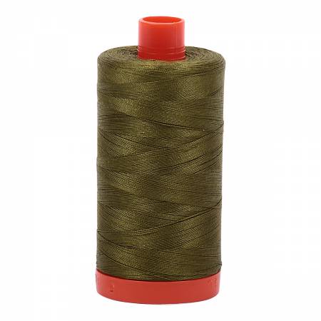 Mako Cotton Thread Solid 50wt 1422yds - Very Dark Olive - A1050-2887