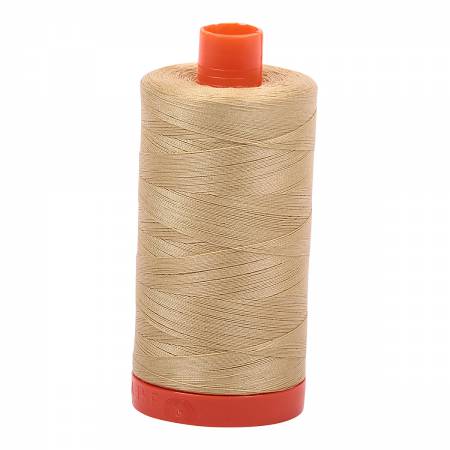 Mako Cotton Thread Solid 50wt 1422yds - Very Light Brass - A1050-2915