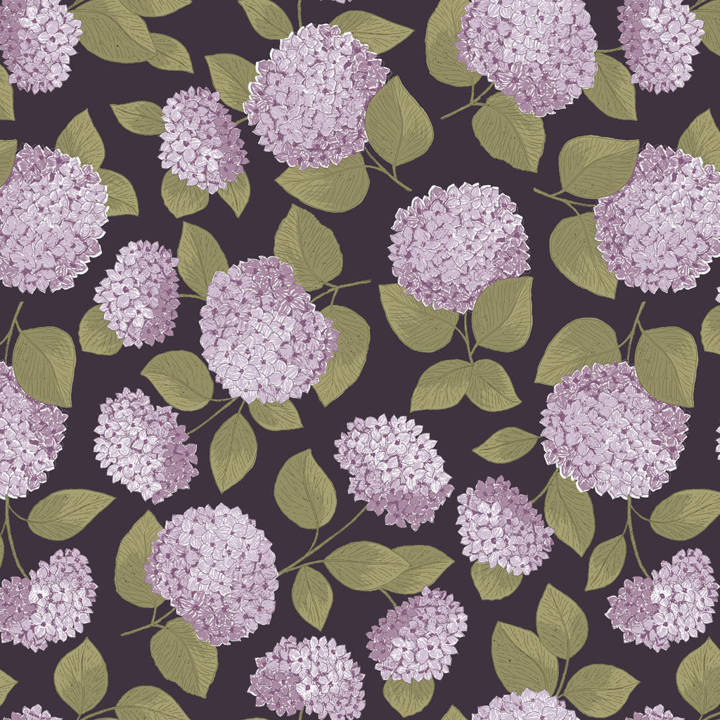 Dawn Melody - Hydrangea Toss Dark Purple - Y4237-28