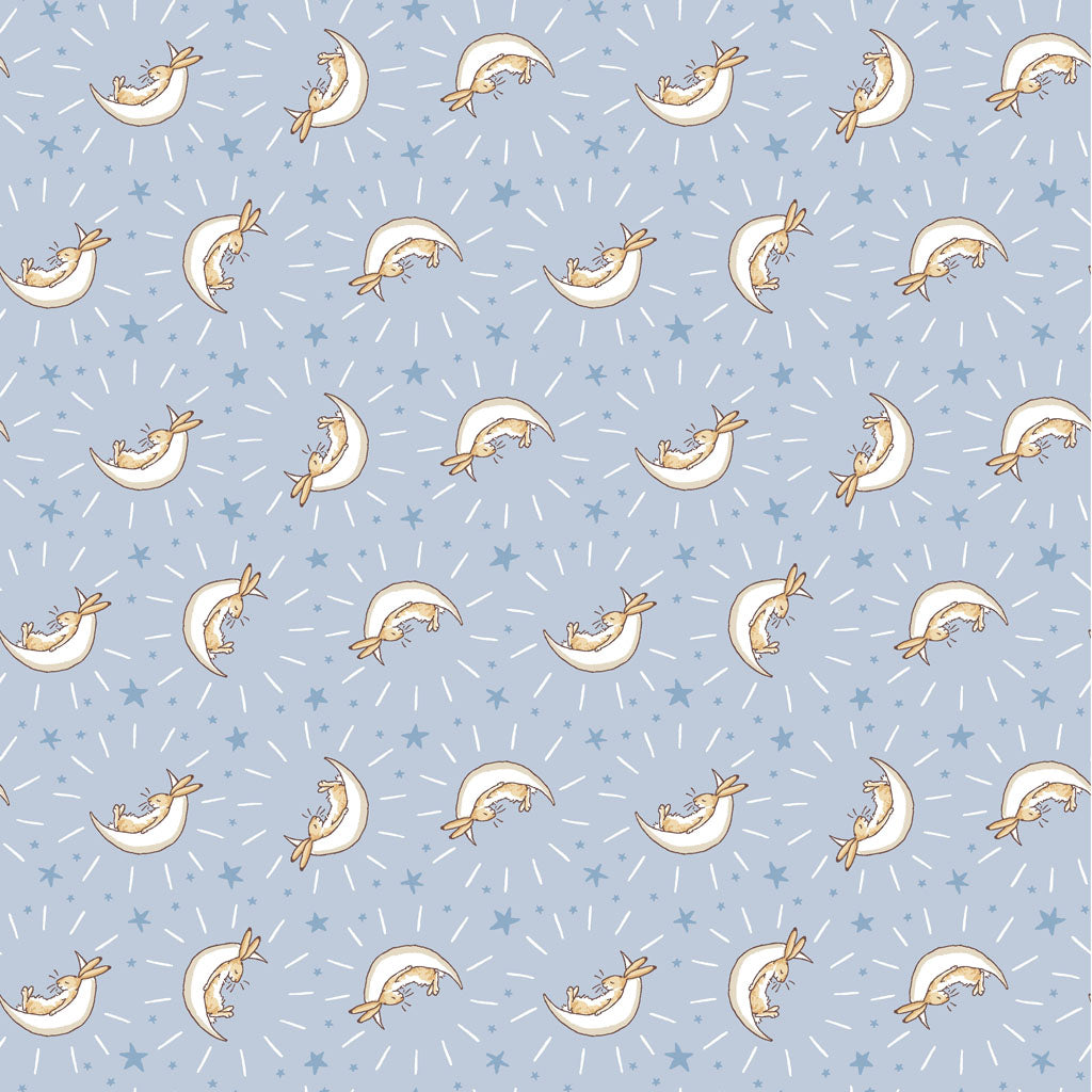 Flannel Bunny Moons Denim - Y4253-87 - Guess How Much I Love You
