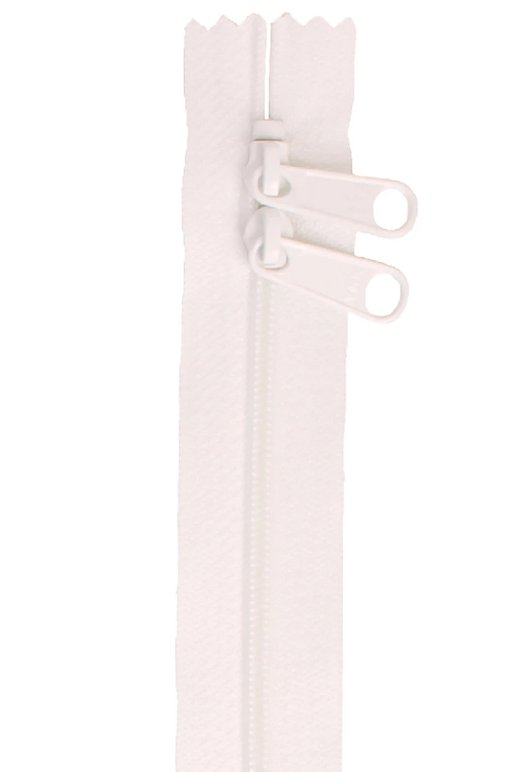 Handbag Zipper 40" White Double Slide - ZIP40-100