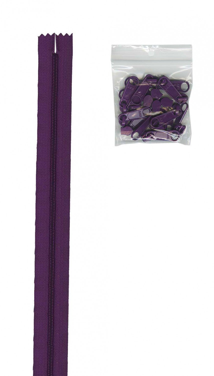 Zipper - 4 yards of 16mm #4.5 Chain & 16 Extra-Large Coordinated Pulls Tahiti - ZIPYD-245