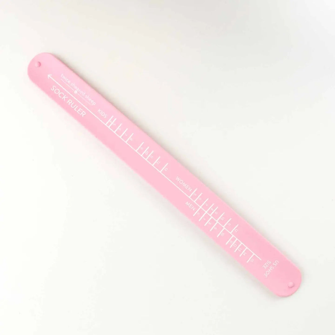 Sock Ruler - Sizing Bracelet Ruler - Pink