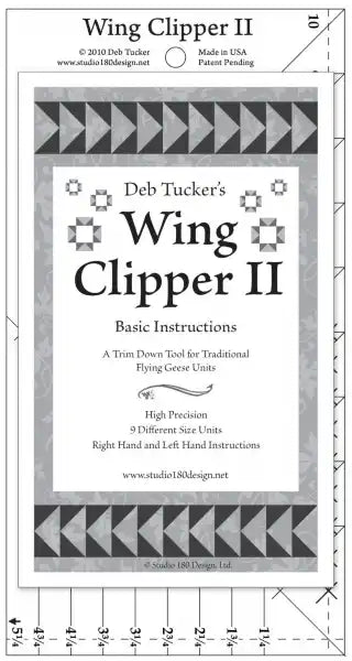 Wing Clipper II - Trim Tool for Flying Geese - UDT08 - Studio 180 Design