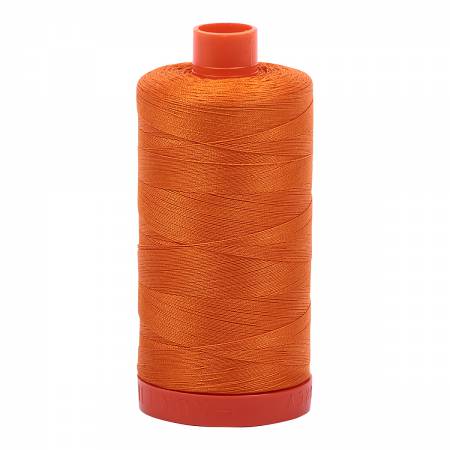 Mako Cotton Thread Solid 50wt 1422yds - Bright Orange - A1050-1133