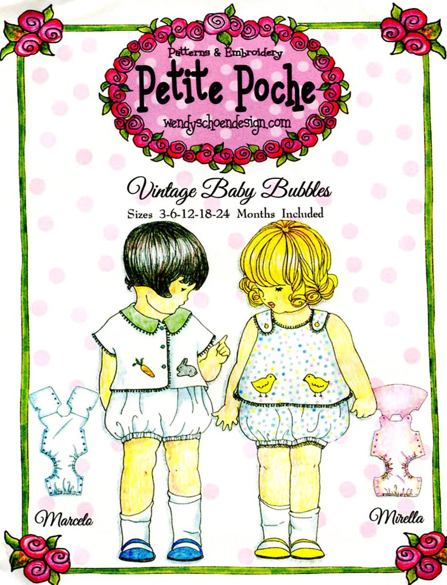 Vintage Baby Bubbles - Petite Poche