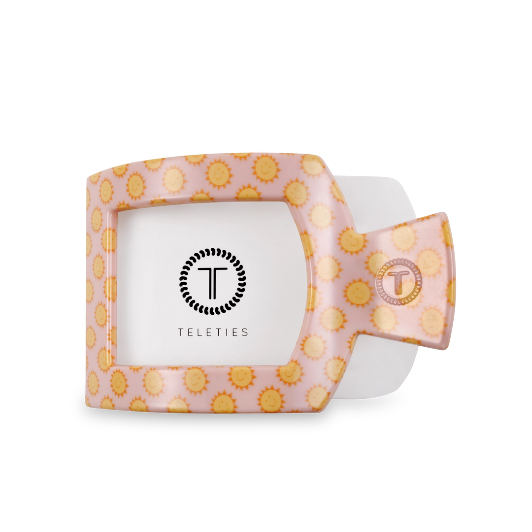 Square Flat Hair Clip Sunny Days Ahead - Small