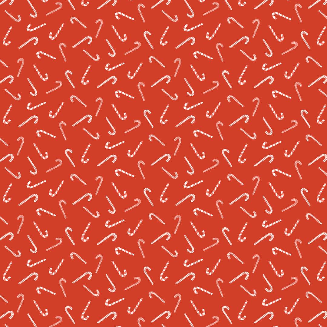Christmas Lane - Candy Cane Toss Red - RJ6144-RE1