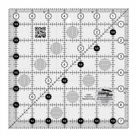 Creative Grids Quilt Ruler 7-1/2in Square - CGR7
