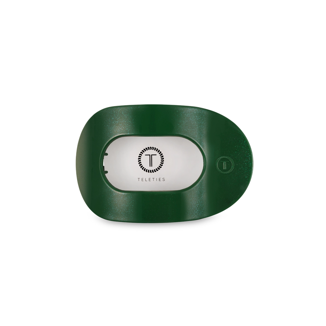 Mistletoe Small Flat Round Hair Clip