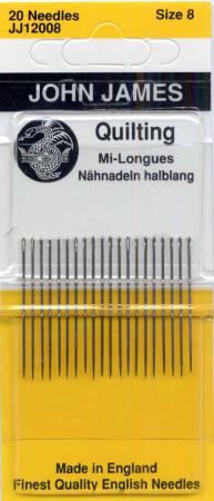 John James Between / Quilting Needles Size 8 20ct - JJ120-08