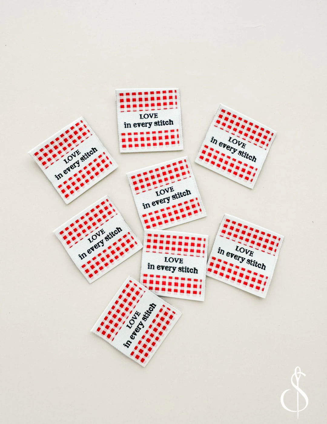 Love In Every Stitch Woven Label