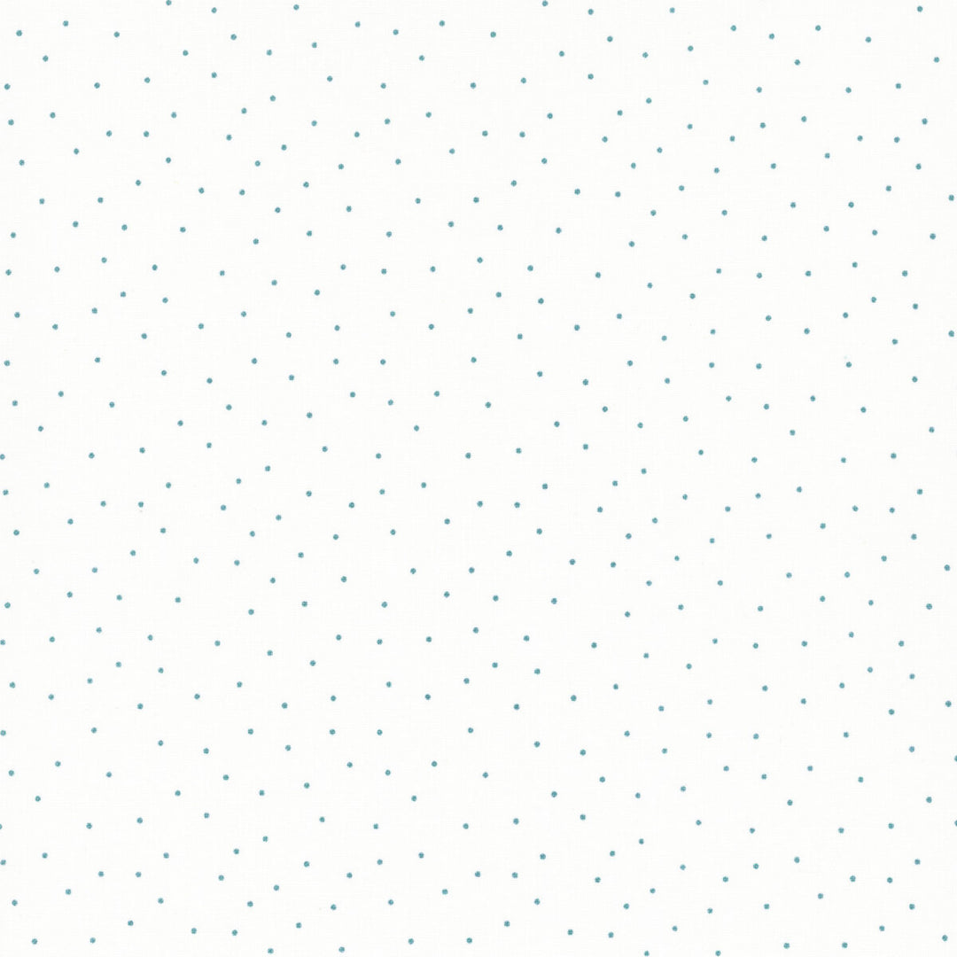 Teal Tiny Dots on White - MAS8210-WQ