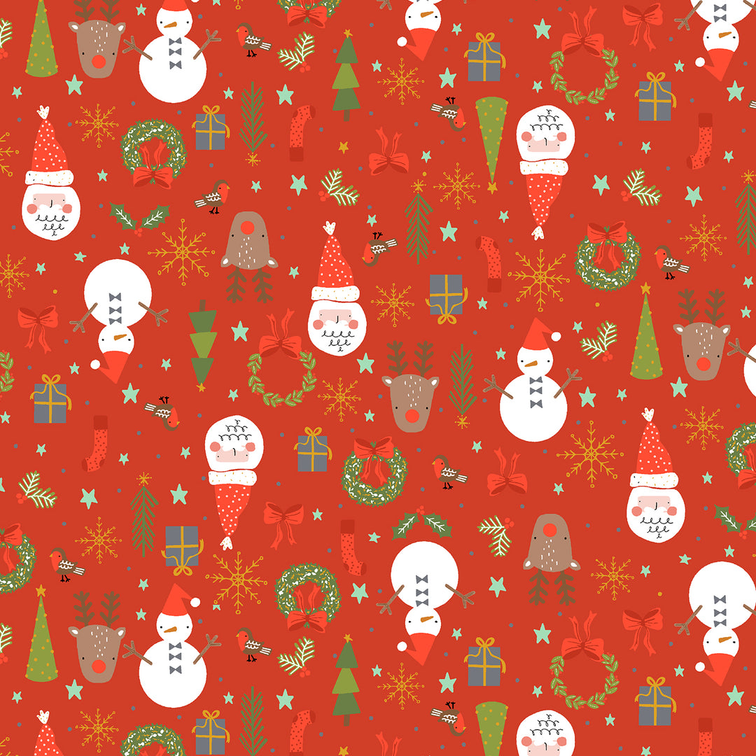 Christmas Lane - Jolly Good Time Red - RJ6140-RE1